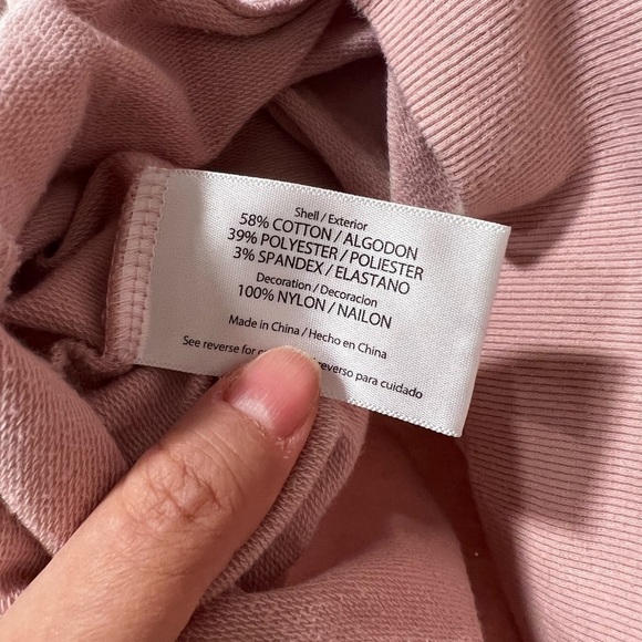 WILDFOX Coffee & Sunshine Crewneck Pink Pullover Sweatshirt Sz M - Picture 4 of 5